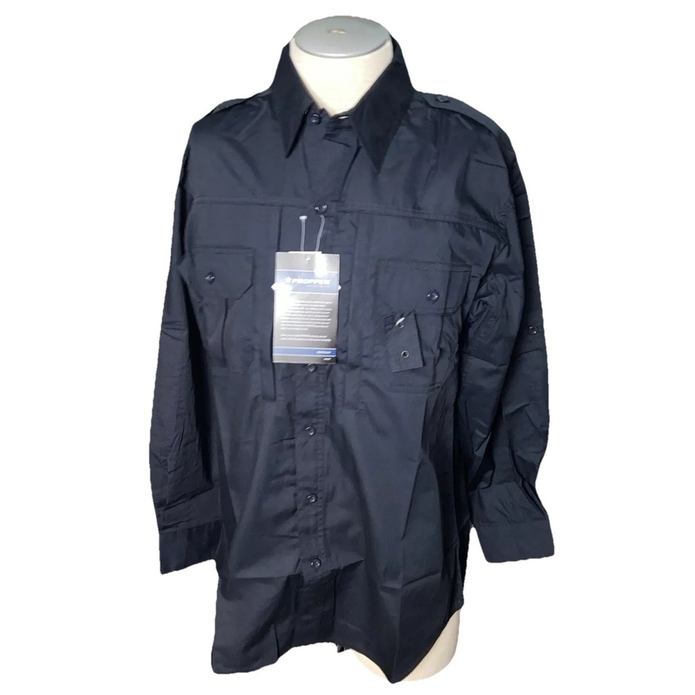 Propper Tatical men's Shirt MR Navy Military Saftey Public Security M